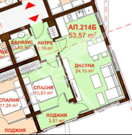 Продава  2-стаен град Бургас , Сарафово , 53 кв.м | 13160428