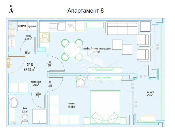In vendita  1 camera da letto Sofia , Malinova dolina , 75 mq | 86164544 - Immagine [3]