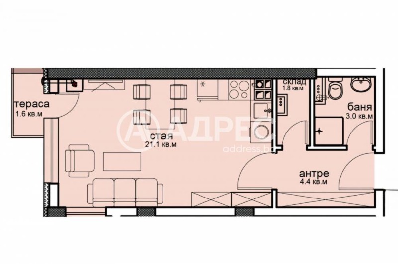 Продава 1-СТАЕН, гр. София, Витоша, снимка 3 - Апартаменти - 52563648