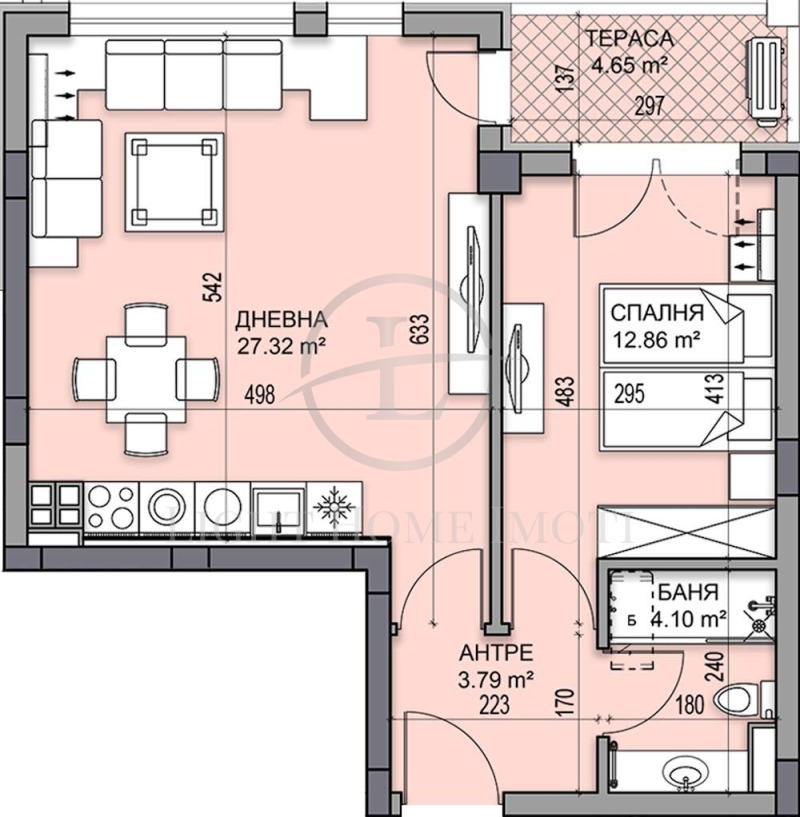 À venda  1 quarto Plovdiv , Gagarin , 73 m² | 96881890 - imagem [6]