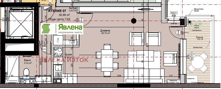 Продава 2-СТАЕН, гр. София, Борово