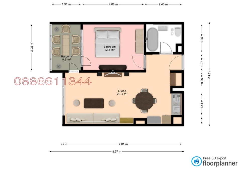 Продава 2-СТАЕН, гр. София, Дружба 2, снимка 6 - Апартаменти - 53873008