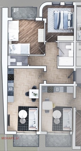 Продава 3-стаен