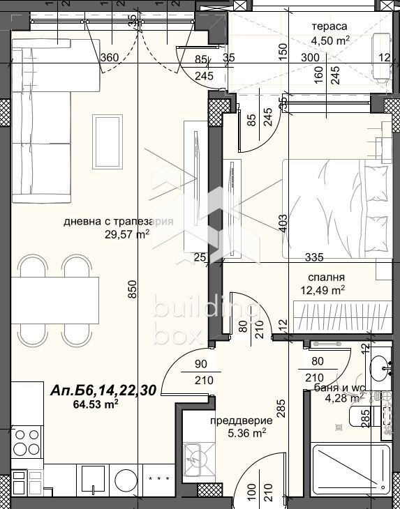 Продава 2-СТАЕН, гр. Пловдив, Тракия, снимка 4 - Aпартаменти - 48896048