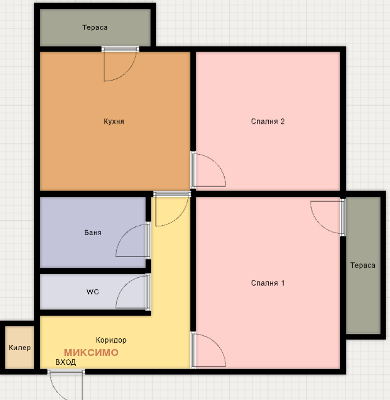 Продава 2-СТАЕН, град Русе, Център • 112500 € / 220030.88 лв. • 69653014 1