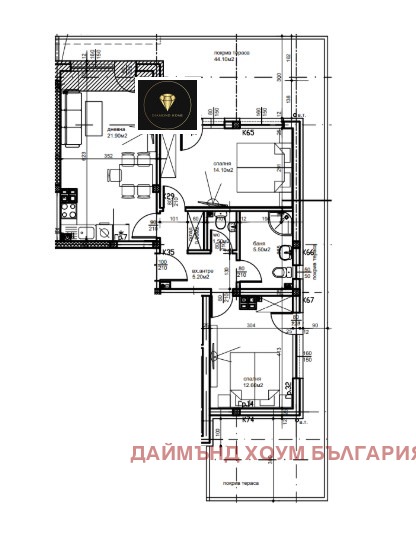 Eladó  2 hálószobás Plovdiv , Ostromila , 135 négyzetméter | 16567538 - kép [2]