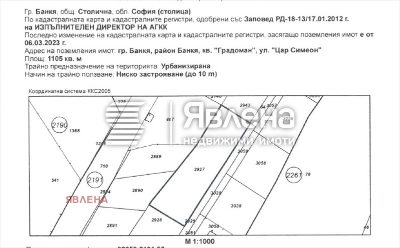 Продава ПАРЦЕЛ, гр. София, гр. Банкя, снимка 5 - Парцели - 54556488