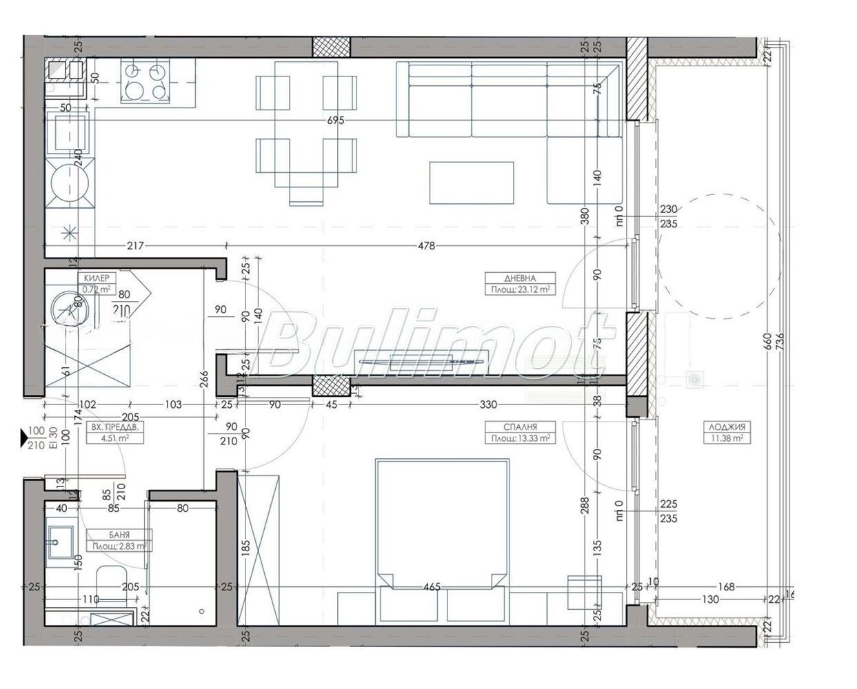 Продава 2-СТАЕН, гр. Варна, Владислав Варненчик 1, снимка 8 - Апартаменти - 55216025