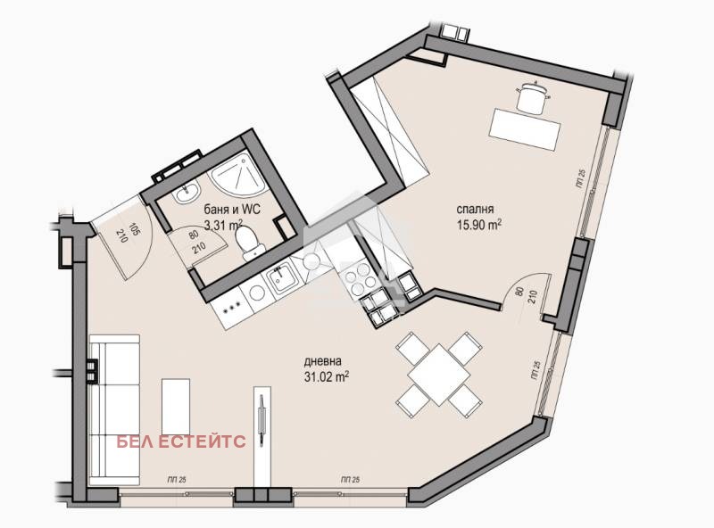 Продава 2-СТАЕН, гр. София, Малинова долина, снимка 7 - Апартаменти - 53229168