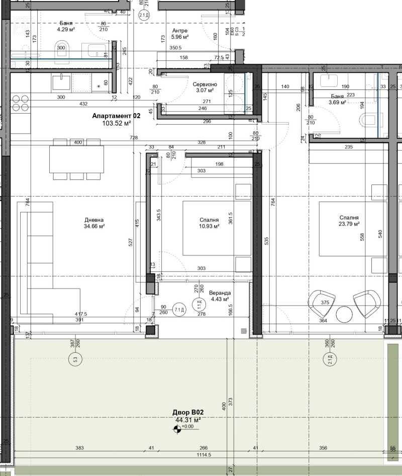 Продается  2 спальни Варна , м-т Ален мак , 127 кв.м | 94828090 - изображение [3]