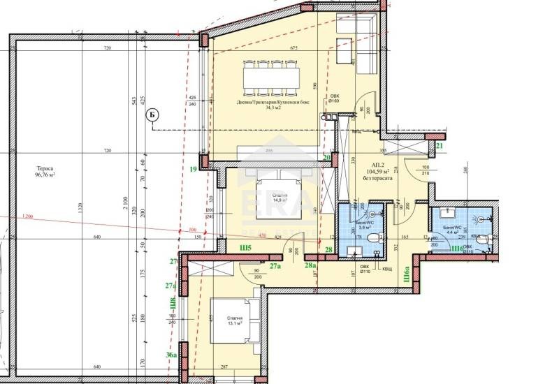 Продаја  2 спаваће собе Русе , Широк центар , 132 м2 | 65122166