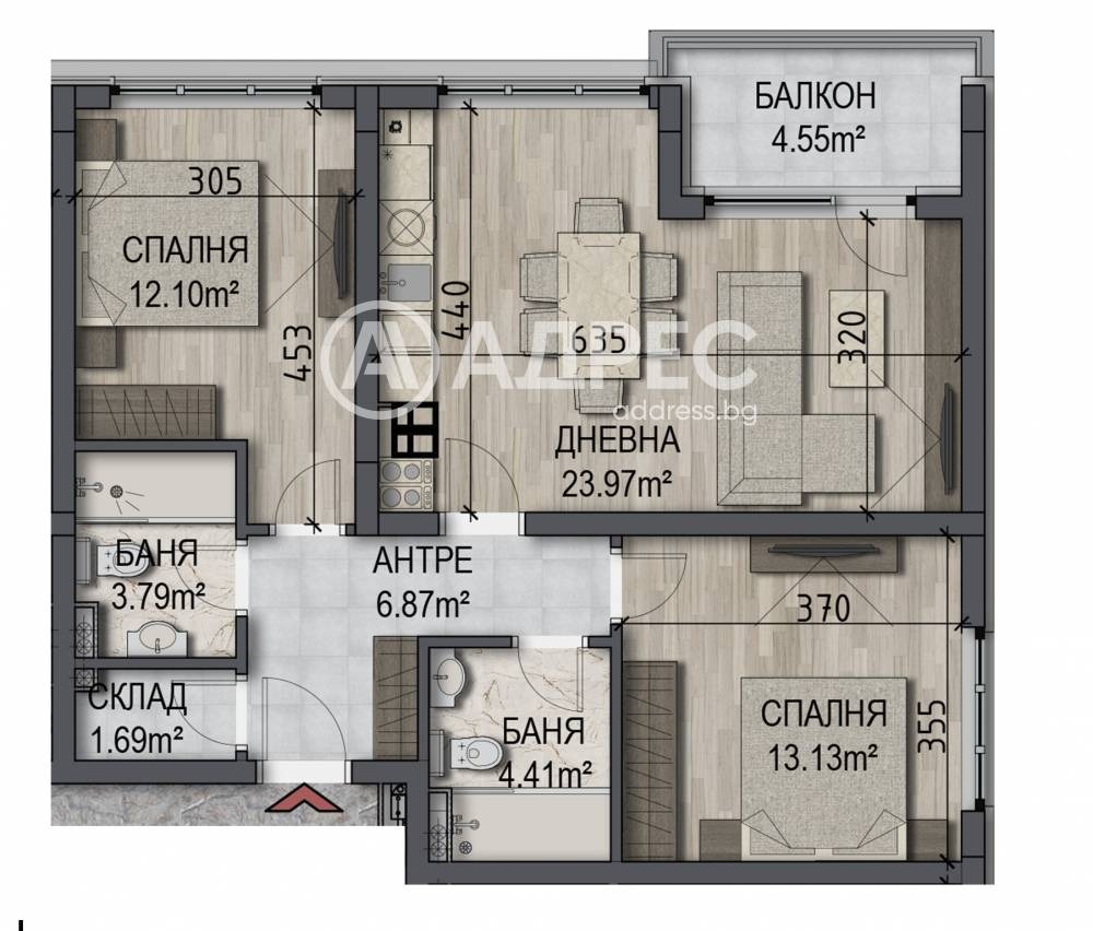 Продава 3-СТАЕН, гр. София, Овча купел, снимка 4 - Апартаменти - 55324523