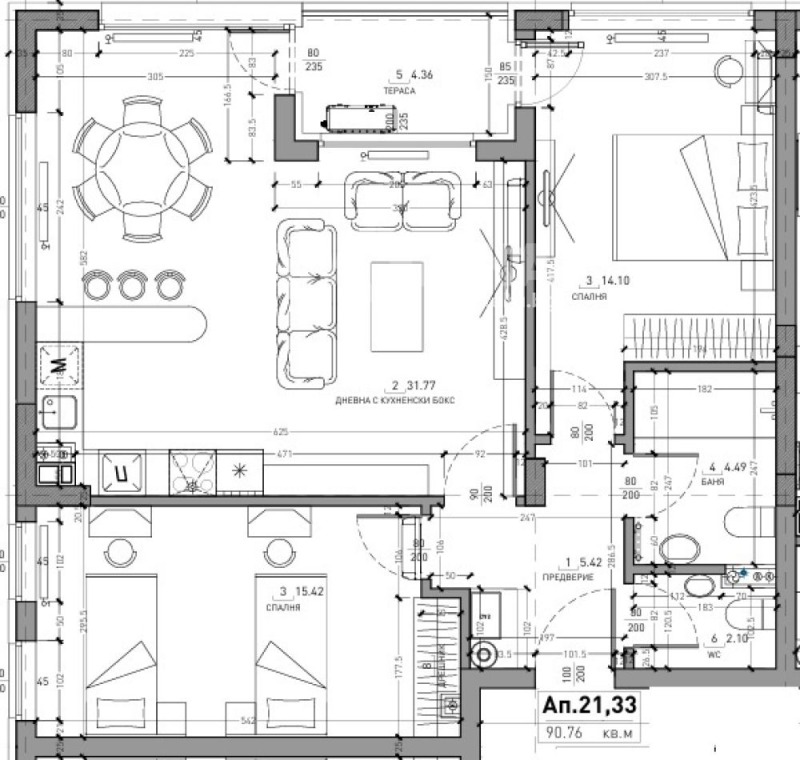 Продава 3-СТАЕН, гр. София, Малинова долина, снимка 2 - Апартаменти - 52649889