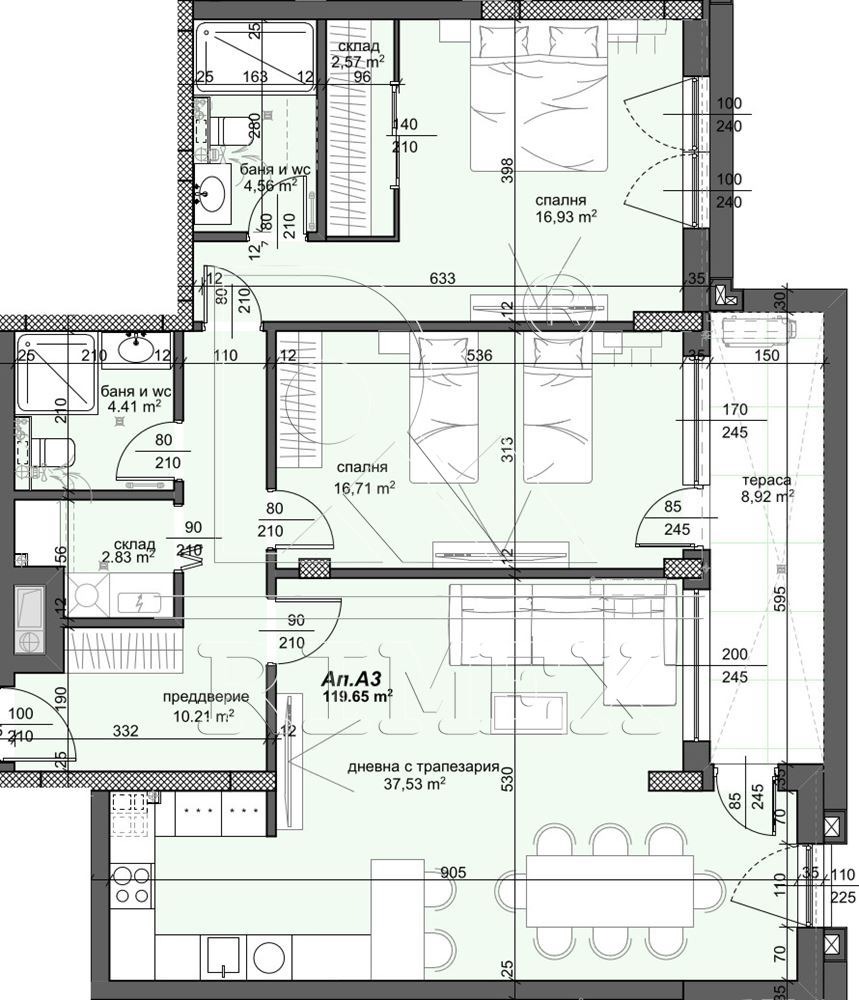 Продава  3-стаен град Пловдив , Тракия , 142 кв.м | 21855791