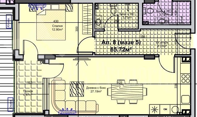 Продава 2-СТАЕН, гр. Стара Загора, Железник - център, снимка 8 - Апартаменти - 55169485