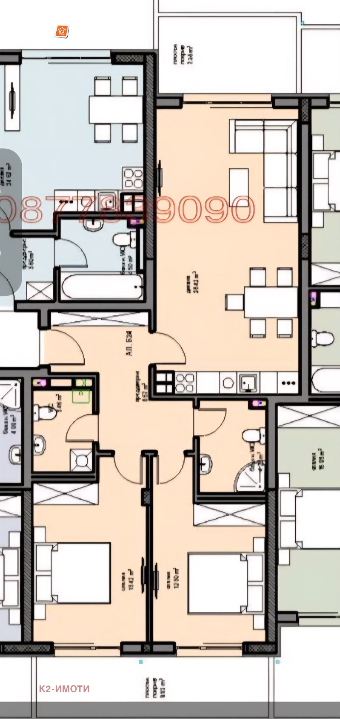 Продава 3-СТАЕН, гр. София, Малинова долина, снимка 10 - Апартаменти - 55021104