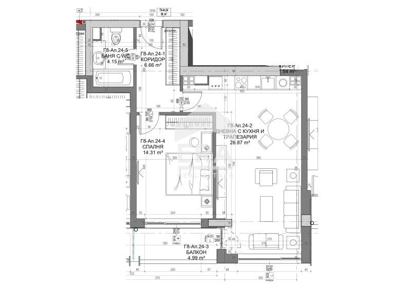 Satılık  1 yatak odası Sofia , Serdika , 81 metrekare | 41457621 - görüntü [6]