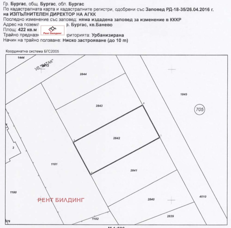 Продава ПАРЦЕЛ, гр. Бургас, Банево, снимка 3 - Парцели - 53564524
