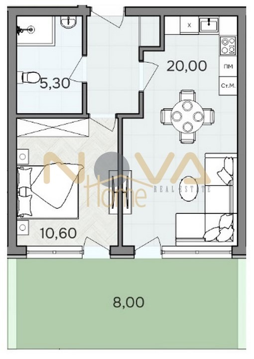 Продава 2-СТАЕН, гр. Варна, м-т Ален мак, снимка 3 - Aпартаменти - 48599527