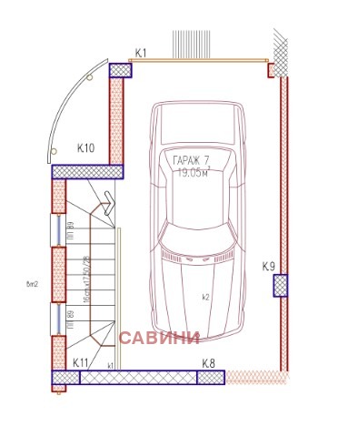 Продава ГАРАЖ, ПАРКОМЯСТО, гр. Пловдив, Център
