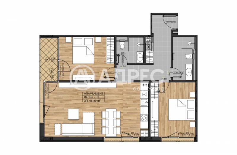 Продаја  2 спаваће собе Софија , Бојана , 120 м2 | 29877956 - слика [4]