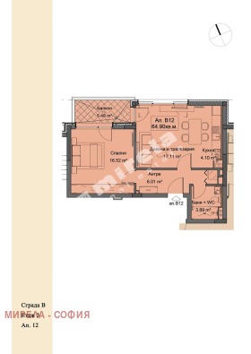 1 bedroom Simeonovo, Sofia 1