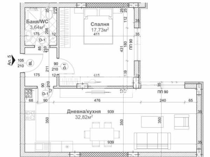 Продава 2-СТАЕН, гр. Варна, Левски 1, снимка 1 - Aпартаменти - 42791462