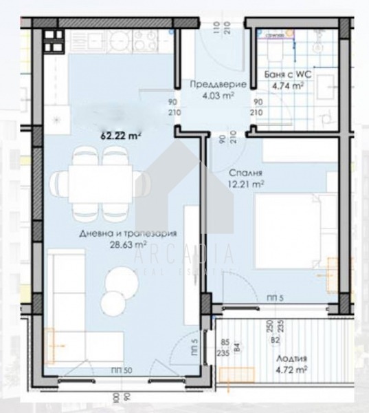 Продава 2-СТАЕН, гр. Пловдив, Гагарин, снимка 2 - Апартаменти - 53896599