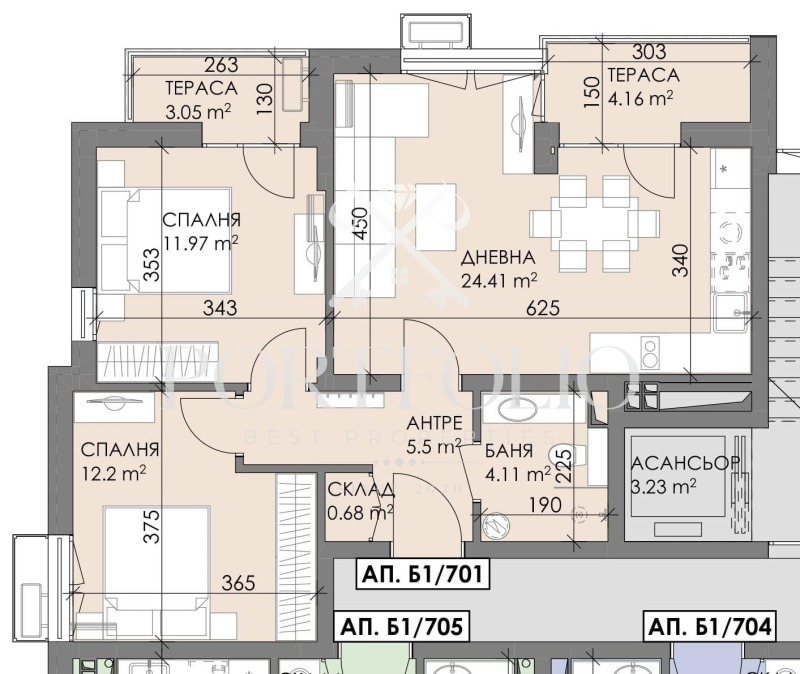 Продава  3-стаен град Бургас , Меден рудник - зона А , 91 кв.м | 74829554 - изображение [4]