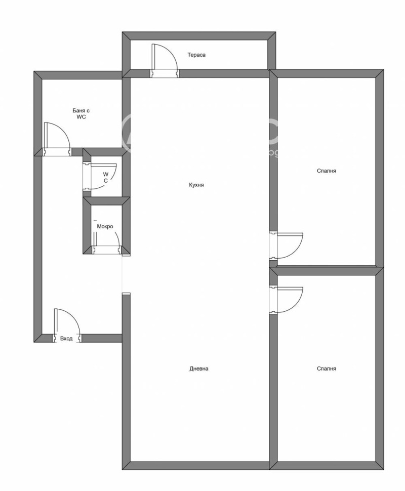 En venta  2 dormitorios Sofia , Tsentar , 93 metros cuadrados | 96513270 - imagen [3]