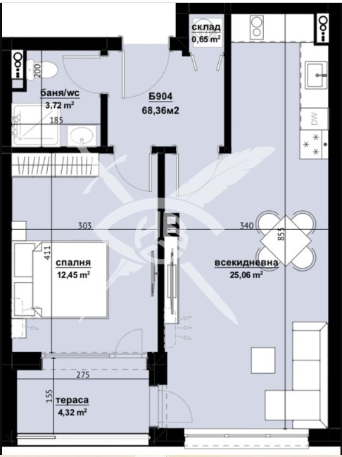 Продава 2-СТАЕН, гр. Бургас, Изгрев, снимка 2 - Aпартаменти - 48321473