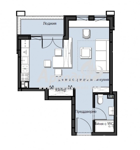 Na prodej  1 ložnice Plovdiv , Christo Smirnenski , 57 m2 | 65773939 - obraz [6]