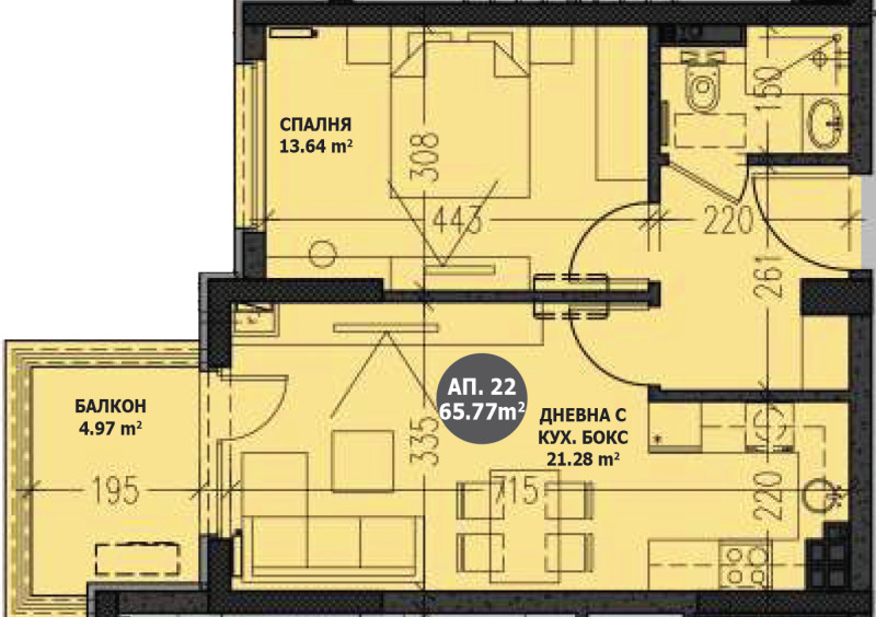 Продава 2-СТАЕН, гр. София, Малинова долина, снимка 4 - Aпартаменти - 47328533