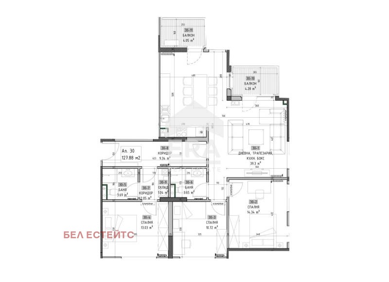 Продава 4-СТАЕН, гр. София, Овча купел 1, снимка 4 - Апартаменти - 51617754