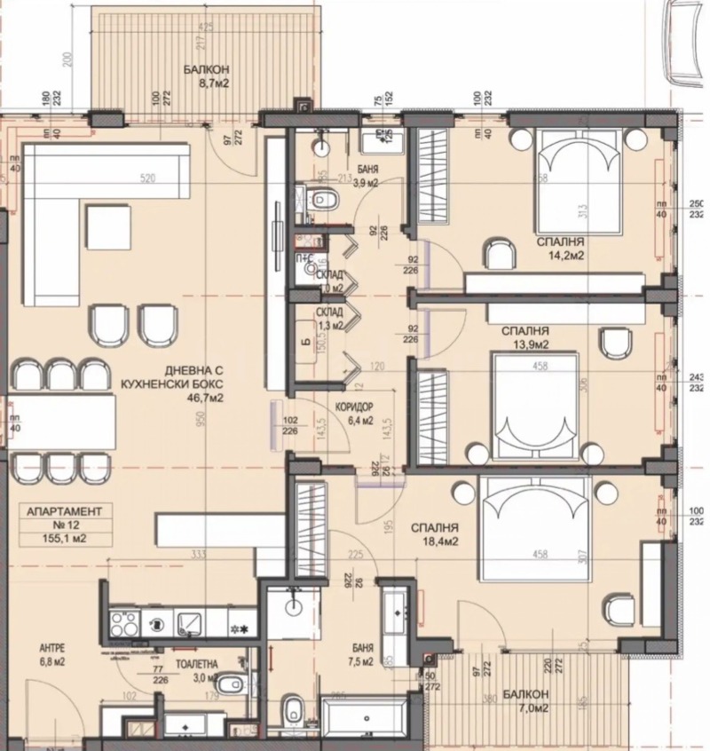 Продава 4-СТАЕН, гр. София, Драгалевци, снимка 3 - Апартаменти - 52226372