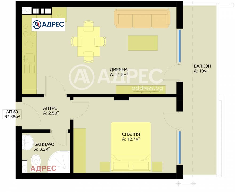 Продава 2-СТАЕН, гр. Варна, Гранд Мол, снимка 3 - Апартаменти - 53898238