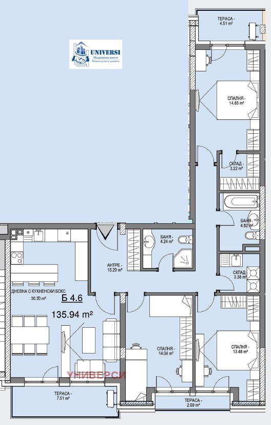 Te koop  3 slaapkamers Sofia , Malinova dolina , 156 m² | 71459013 - afbeelding [15]