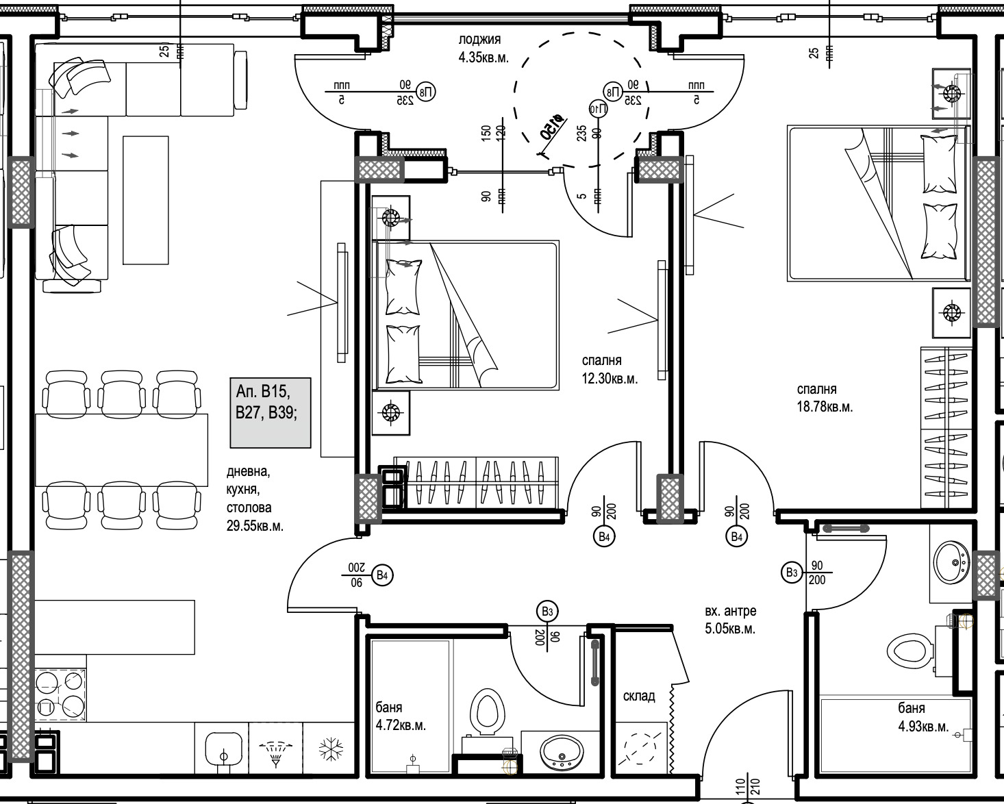 Продава 3-СТАЕН, гр. Пловдив, Христо Смирненски, снимка 2 - Апартаменти - 50938154