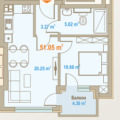 Продава 2-СТАЕН, град София, Зона Б-18 • 191545 € • 60464374 1