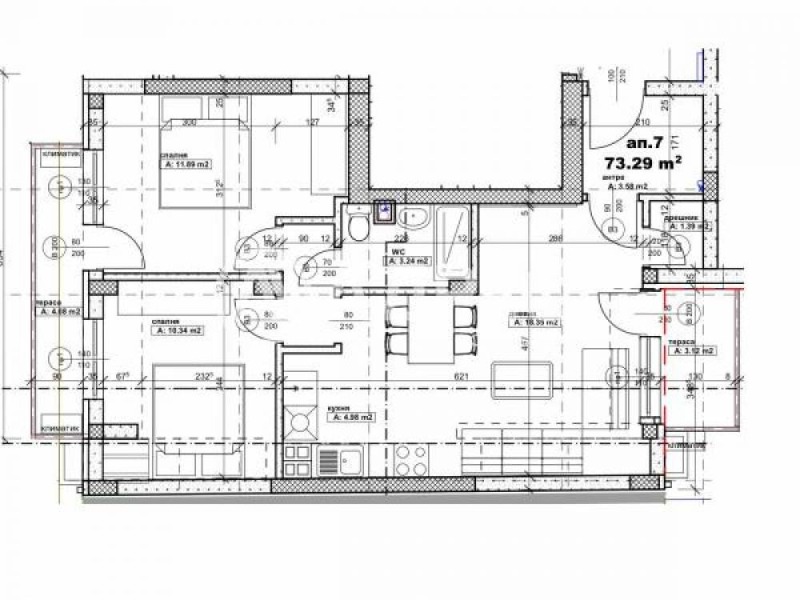 Продава 3-СТАЕН, гр. София, Център, снимка 4 - Aпартаменти - 49302203