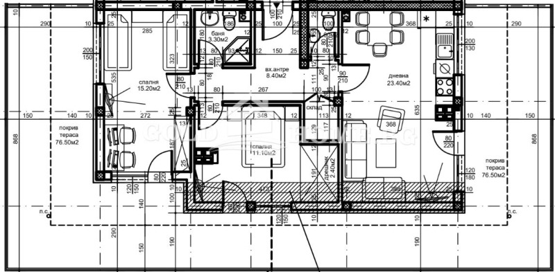 Till salu  2 sovrum Plovdiv , Ostromila , 111 kvm | 89490473 - bild [10]