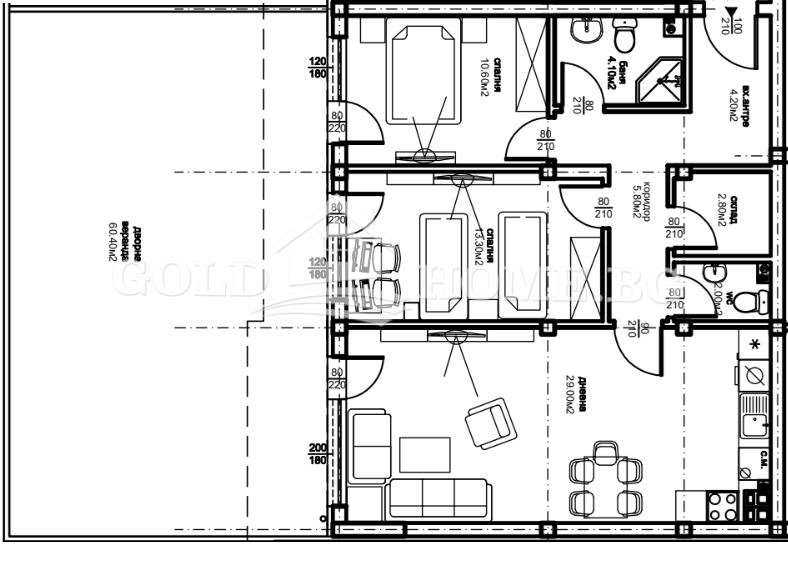 Till salu  2 sovrum Plovdiv , Ostromila , 111 kvm | 89490473 - bild [7]