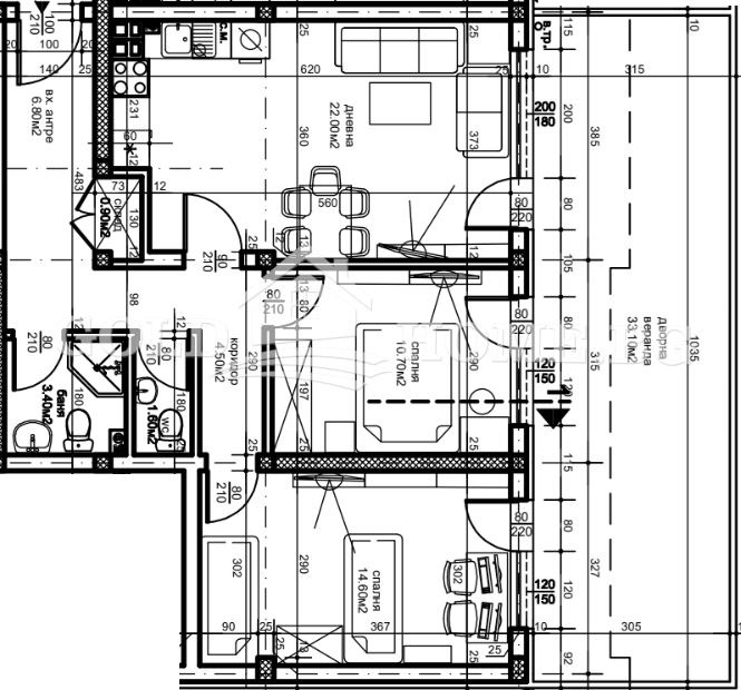 Till salu  2 sovrum Plovdiv , Ostromila , 111 kvm | 89490473 - bild [3]
