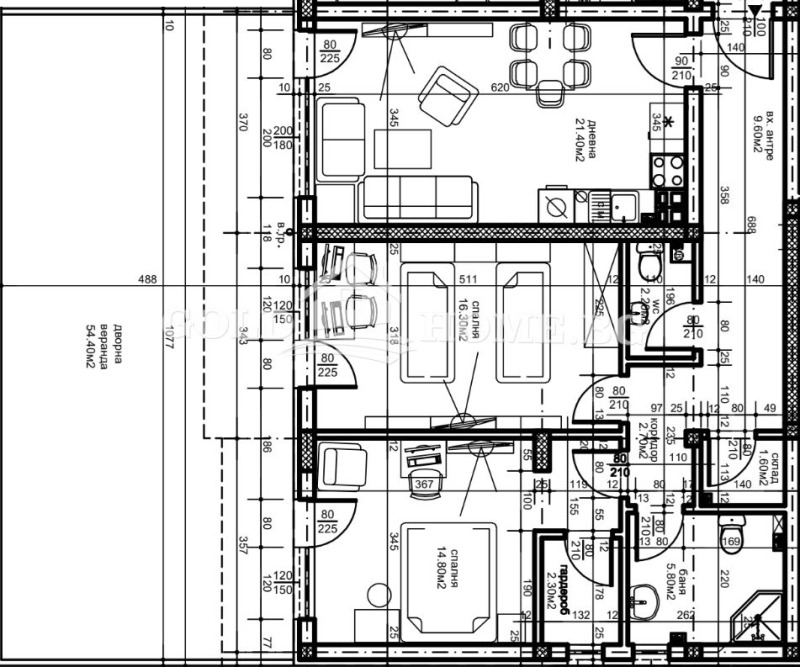Till salu  2 sovrum Plovdiv , Ostromila , 111 kvm | 89490473 - bild [9]