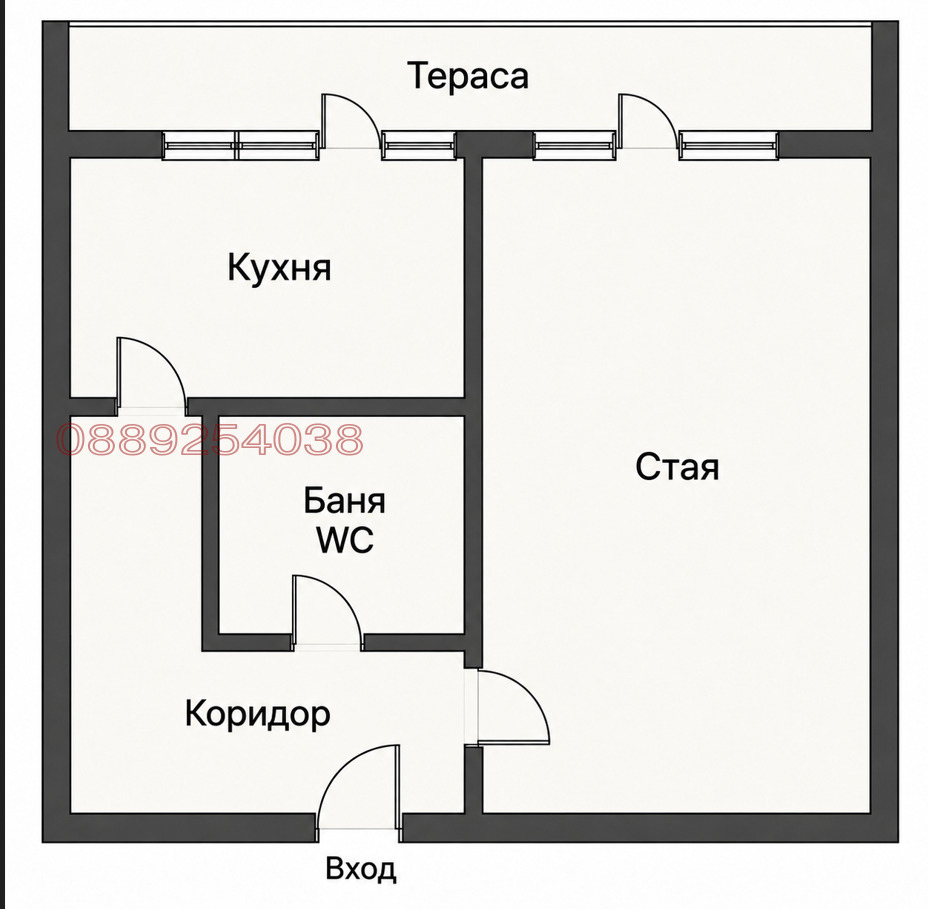Продава 1-СТАЕН, гр. София, гр. Бухово