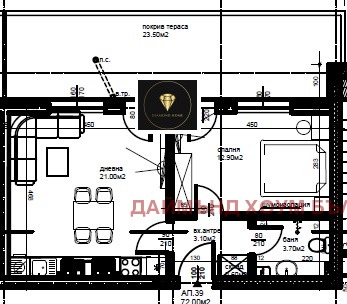 Продава 2-СТАЕН, гр. Пловдив, Коматевски възел, снимка 2 - Aпартаменти - 47784091