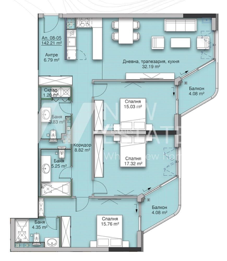 Продава 4-СТАЕН, гр. София, Кръстова вада, снимка 9 - Апартаменти - 55404738