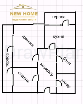 1 dormitorio Druzhba 1, Dobrich 1