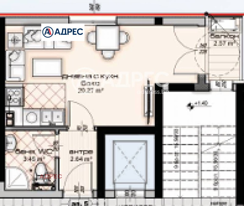 Продава 1-СТАЕН, гр. Варна, Владислав Варненчик 1, снимка 5 - Aпартаменти - 49538816