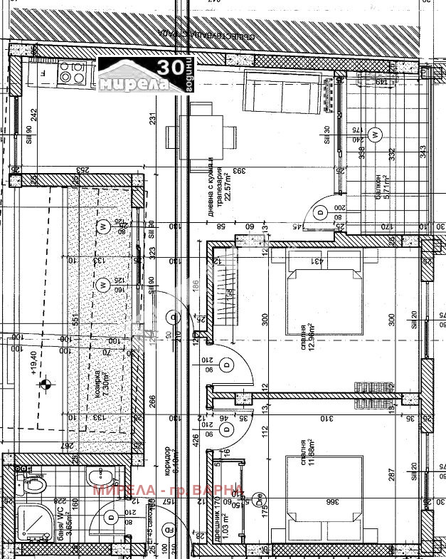 Продава 3-СТАЕН, гр. Варна, Колхозен пазар, снимка 2 - Aпартаменти - 47628562